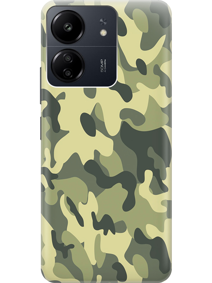 

Силиконовый чехол на Xiaomi Redmi 13C "Хаки", Зеленый;серый;черный, 20001464