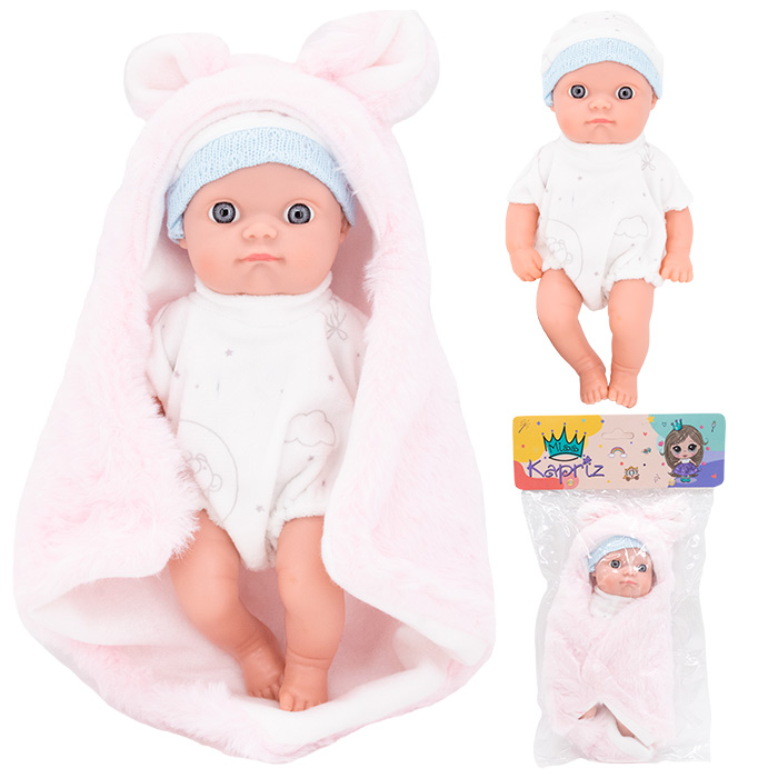 Пупс для девочки, 20см, подвижные ручки и ножки, Miss Kapriz, в пакете