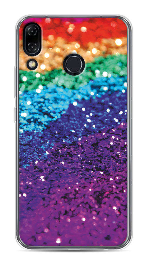

Чехол Awog на Asus Zenfone 5 ZE620KL "Блестящая радуга рисунок", Разноцветный, 43350-3