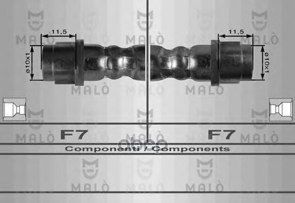 

Шланг Тормозной Malo 8928