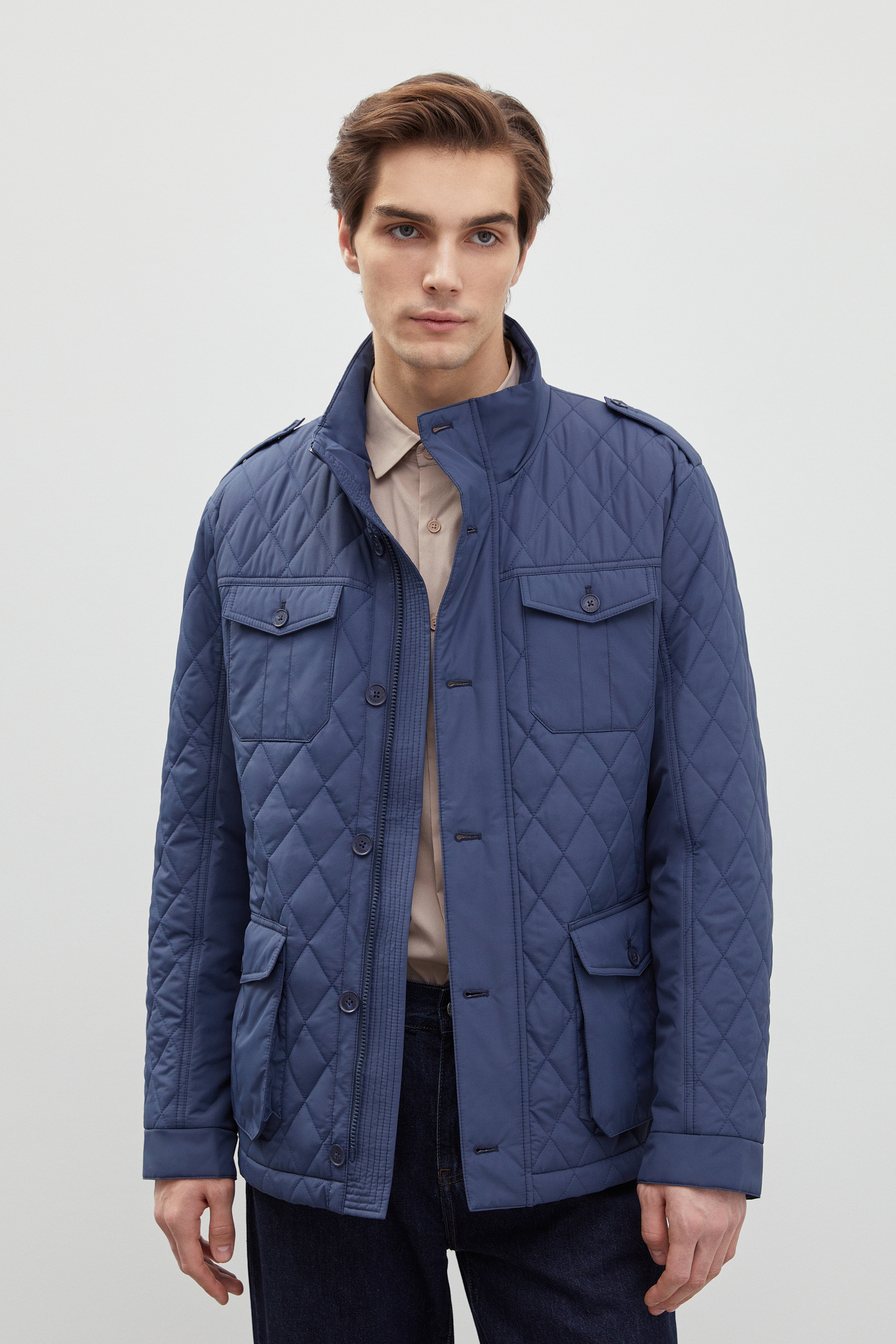 

Куртка мужская Finn Flare FBD210145 синяя 3XL, Синий, FBD210145