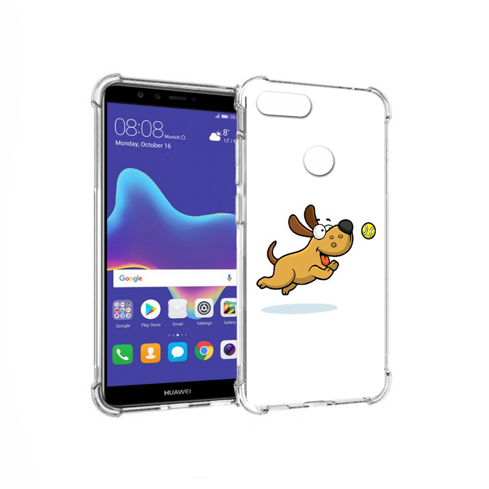 

Чехол MyPads Tocco для Huawei Enjoy 8 Plus пёсик (PT108787.33.563), Прозрачный, Tocco