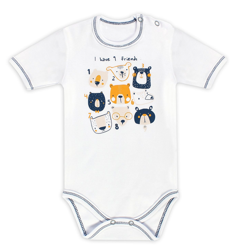 

Боди Веселый малыш "Kuma" 48322/ku/Белый_80, 48322/ku/Белый