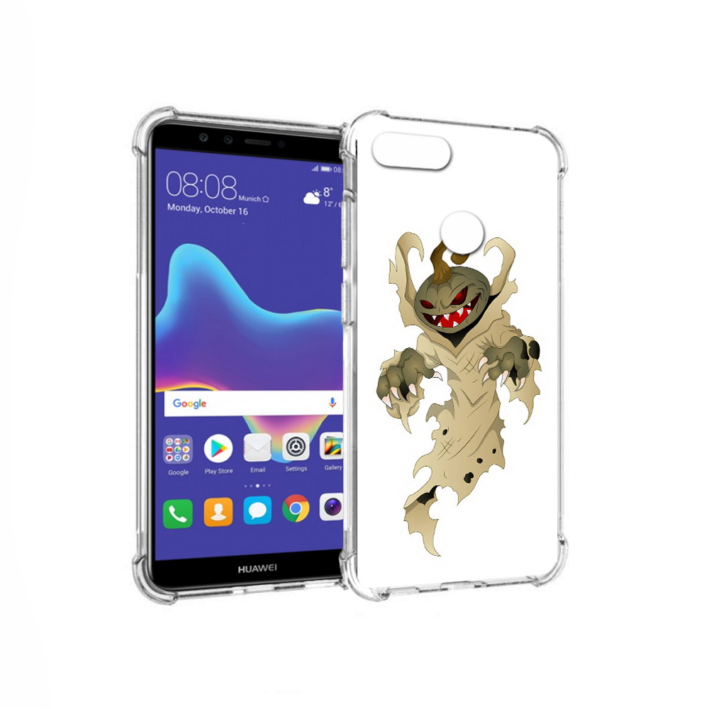 

Чехол MyPads Tocco для Huawei Enjoy 8 Plus призрак хэллоуина (PT108787.33.555), Прозрачный, Tocco