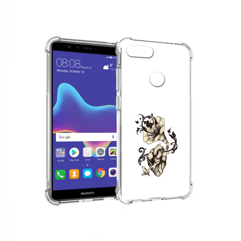

Чехол MyPads Tocco для Huawei Enjoy 8 Plus Граммофон (PT108787.33.55), Прозрачный, Tocco