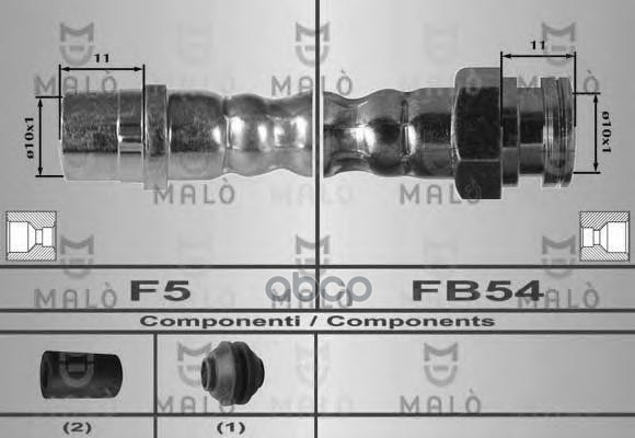 

Шланг Тормозной Malo 80258