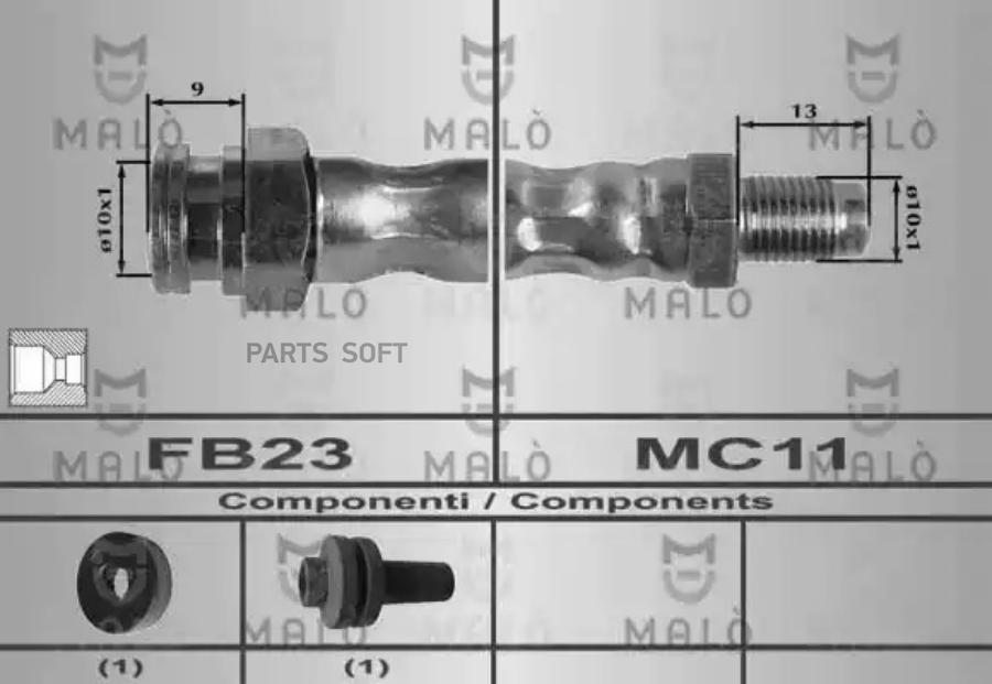 

Шланг Тормозной MALO 80243
