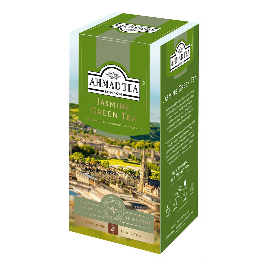 

Чай зеленый Ahmad Tea с жасмином в пакетиках 2 г х 25 шт