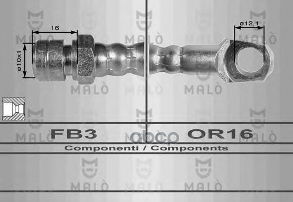 

Шланг Тормозной Malo 8014