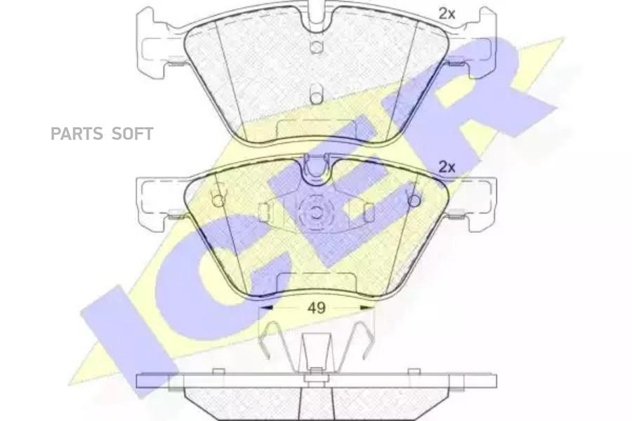 

Колодки Передние Bmw E81/E87/E90 All 06-> Icer 181795 Icer арт. 181795