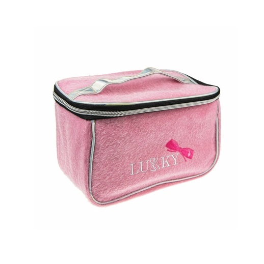 Косметичка-чемоданчик Lukky розовый Т21413 шкатулка кожзам для украшений элегия квадратная розовый 5х10х10 см