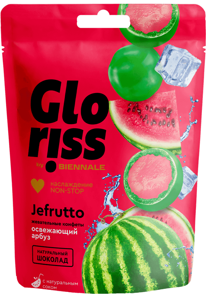 Конфеты жевательные Gloriss Jefrutto арбуз 75 г