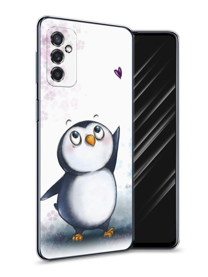 

Чехол Awog на Samsung Galaxy M52 / Самсунг M52 "Пингвин и сердечко", Разноцветный, 2104350-1