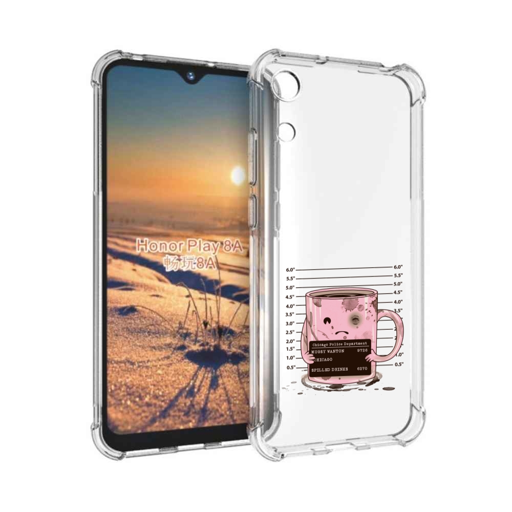 

Чехол бампер MyPads кружка для Honor 8A., Прозрачный, Tocco