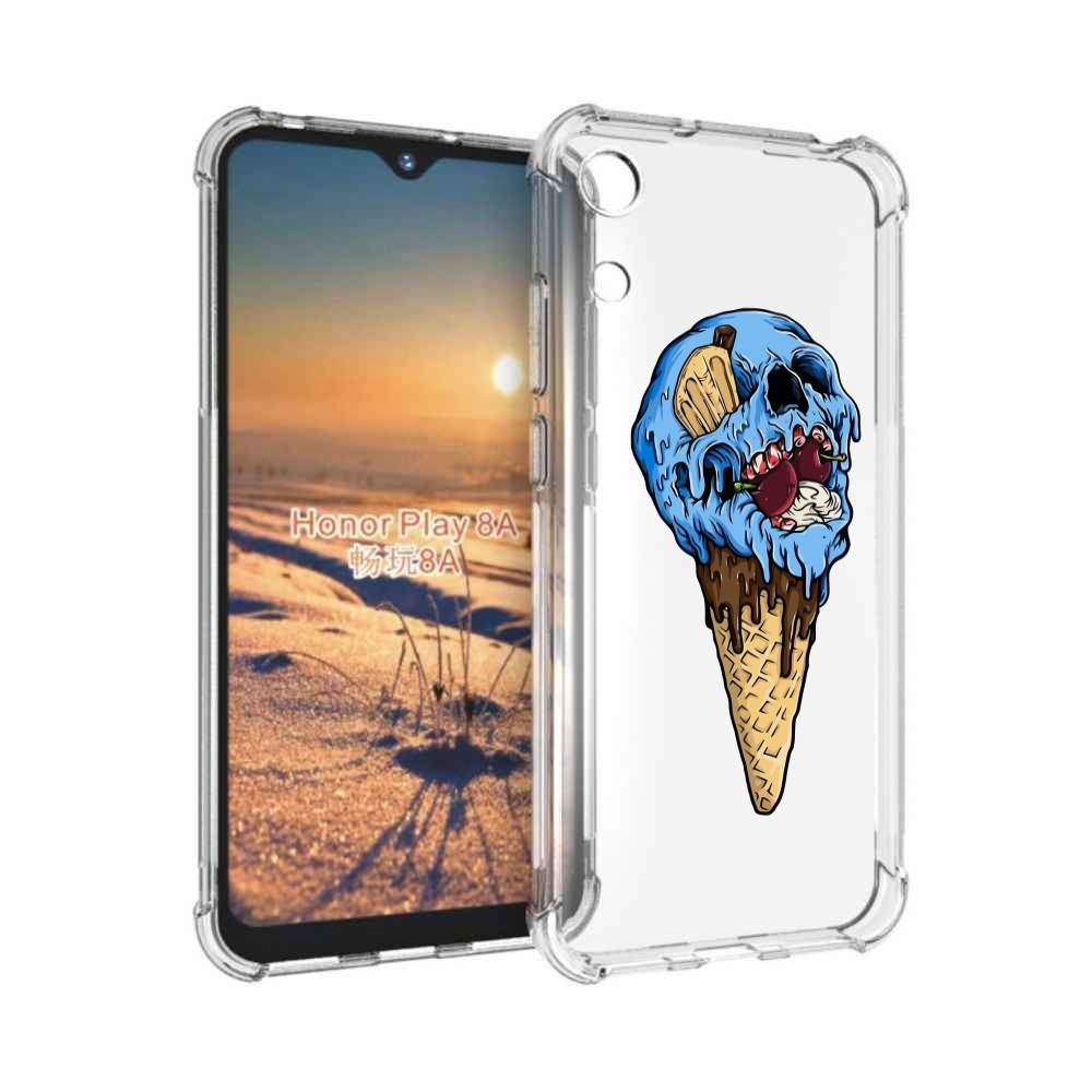 

Чехол бампер MyPads мороженное череп для Honor 8A., Прозрачный, Tocco