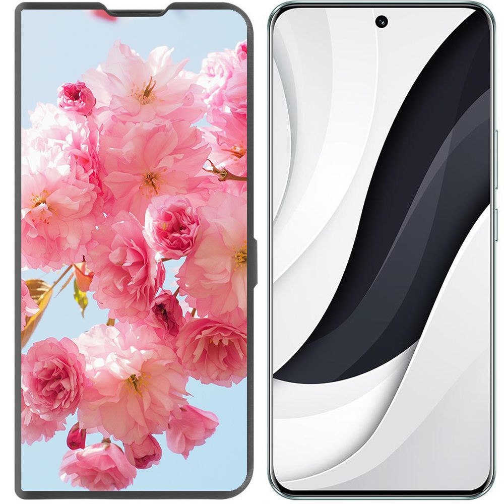 

Чехол-книжка Krutoff Eco Book для Honor 90 Сакура (черный)