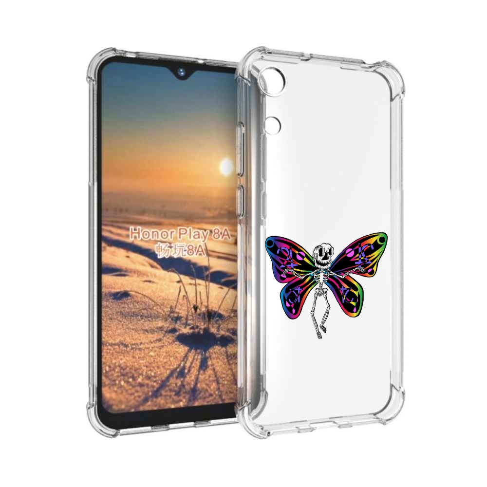 

Чехол бампер MyPads эффект бабочки для Honor 8A., Прозрачный, Tocco