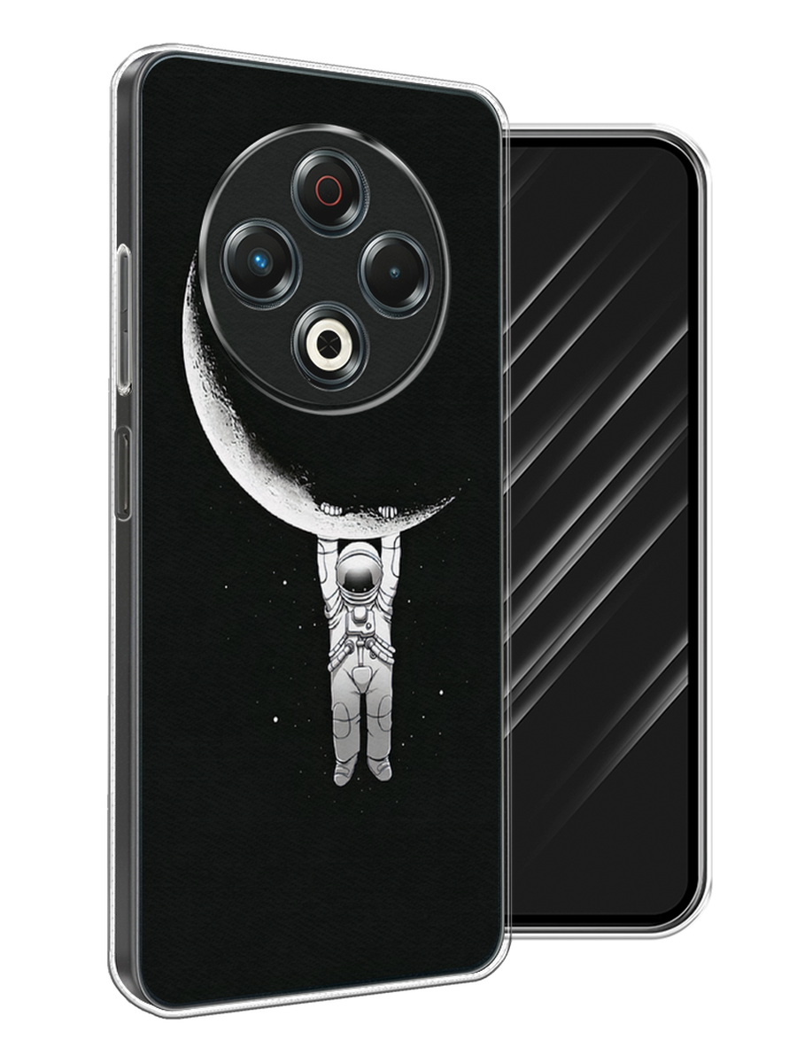 

Чехол Awog на Tecno Spark 30 "Космонавт", Белый;черный, 309150-1