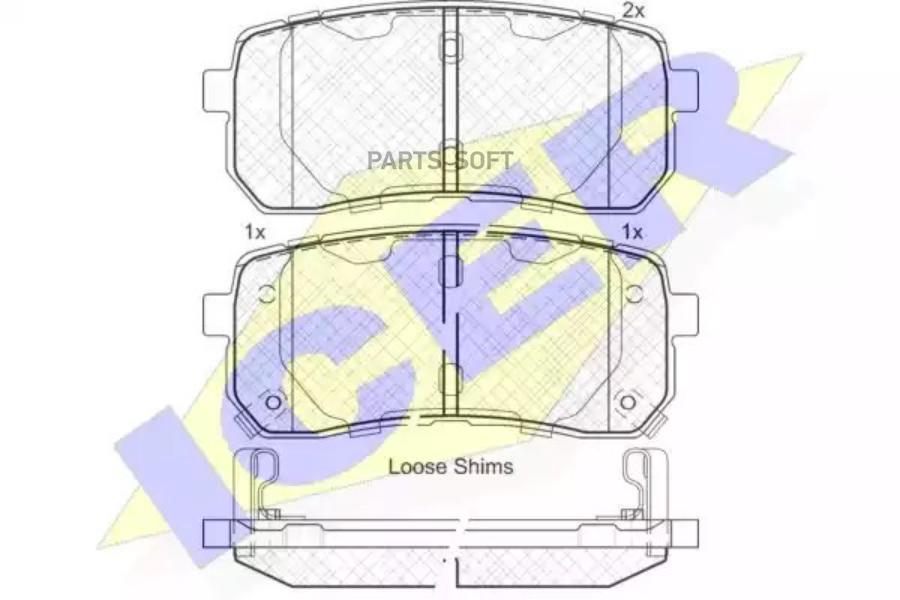 

Колодки Задние Hyundai H-1/Grand Starex 07- Icer 181839 Icer арт. 181839