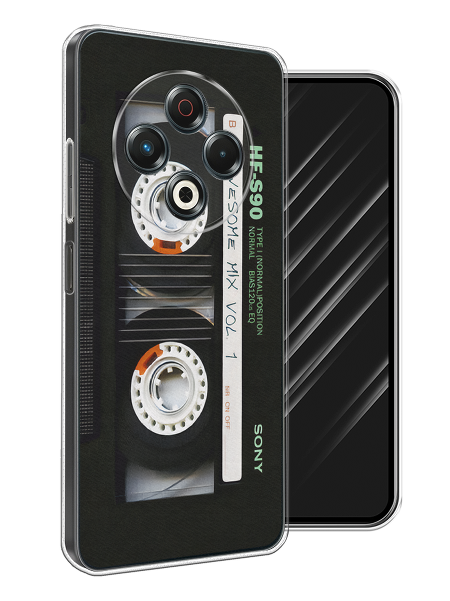 

Чехол Awog на Tecno Spark 30 "Кассета", Черный, 309150-1