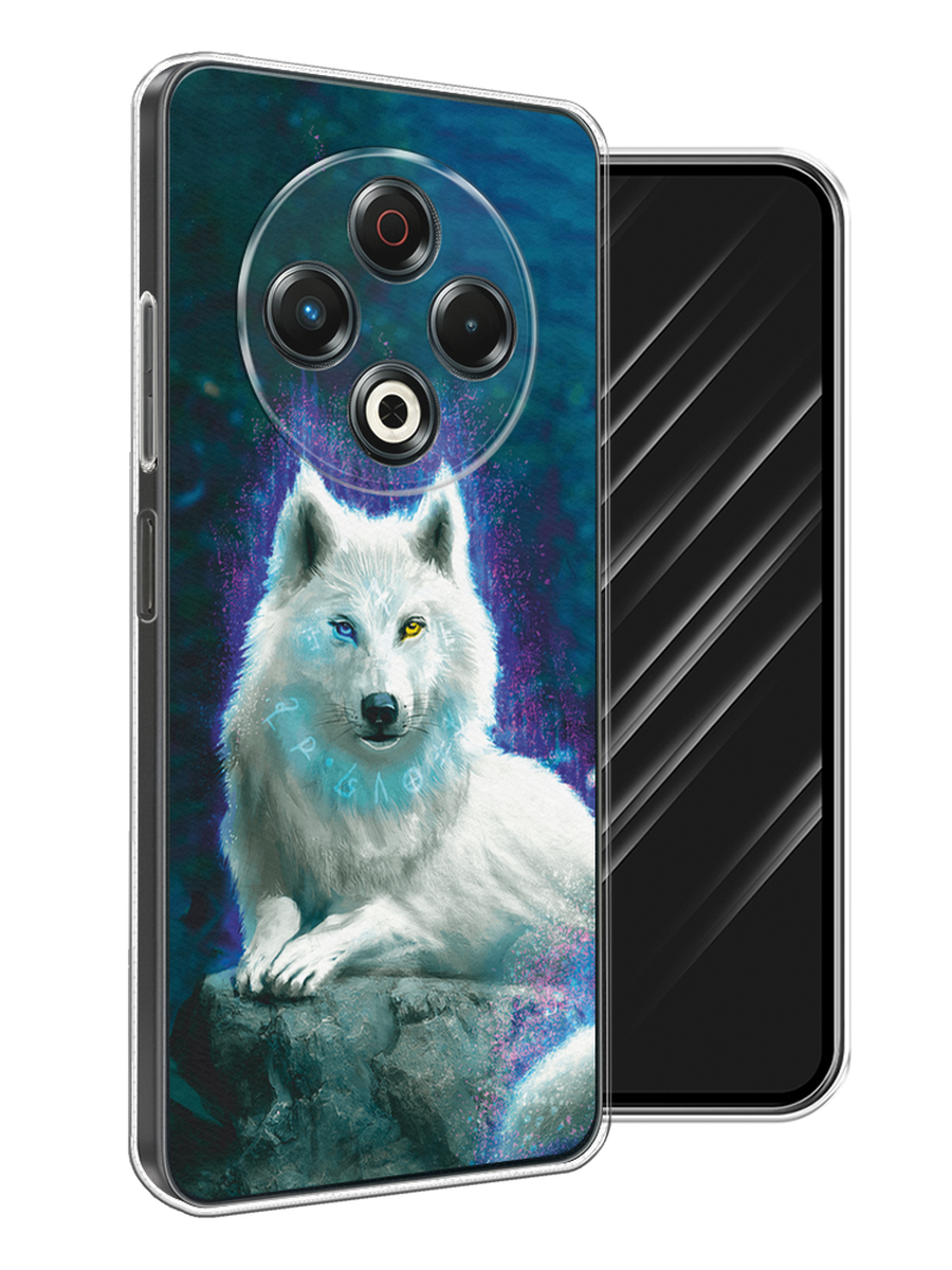 

Чехол Awog на Tecno Spark 30 "Белоснежный волк", Белый;зеленый;фиолетовый, 309150-1
