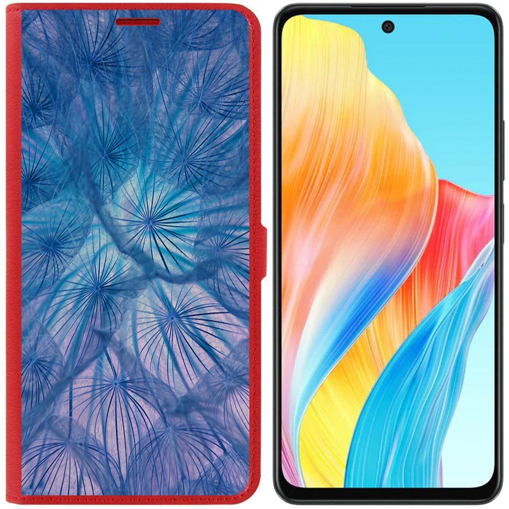 

Чехол-книжка Krutoff Eco Book для Oppo A58 4G Синий одуванчик (красный)