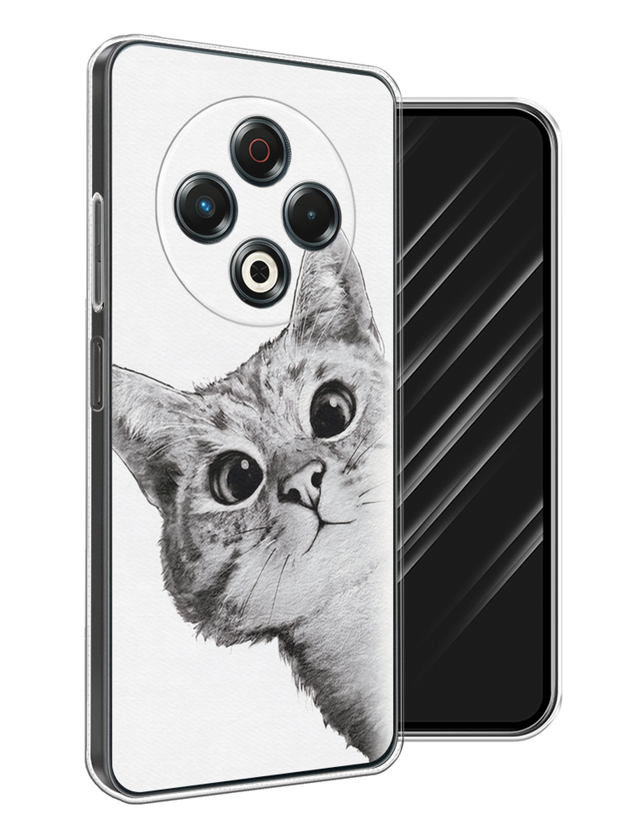 

Чехол Awog на Tecno Spark 30 "Кот рисунок черно-белый", Черный, 309150-1