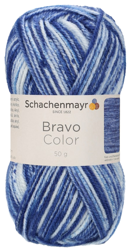 

Пряжа Schachenmayr 9801421 Bravo Color Originals (02113, royal denim), Синий, Bravo Color