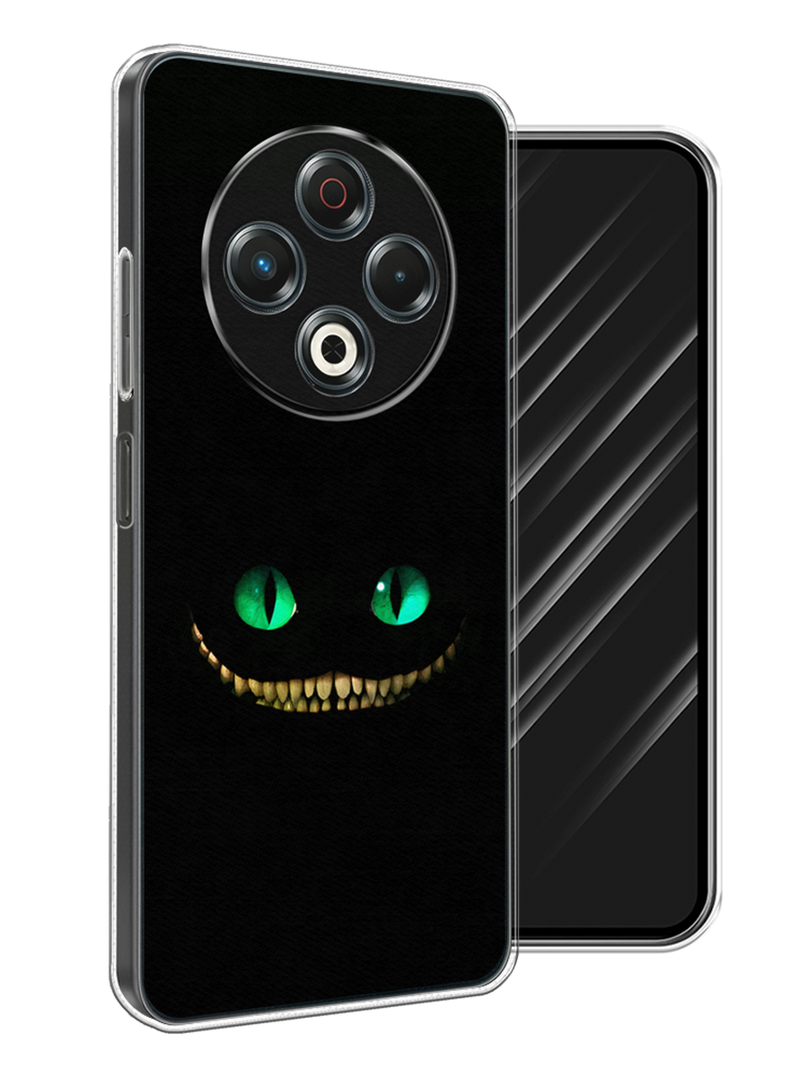 

Чехол Awog на Tecno Spark 30 "Зеленоглазый чеширский кот", Черный, 309150-1