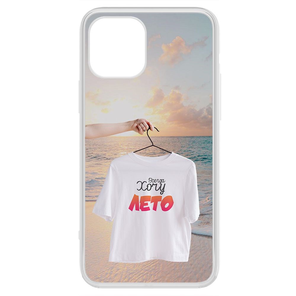 фото Чехол-накладка krutoff clear case футболка женская для iphone 12 pro max
