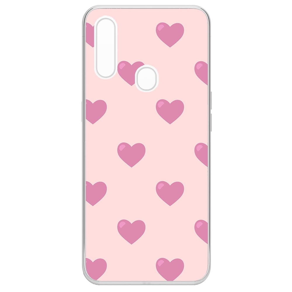 фото Чехол-накладка krutoff clear case пурпурные сердца для oppo a31