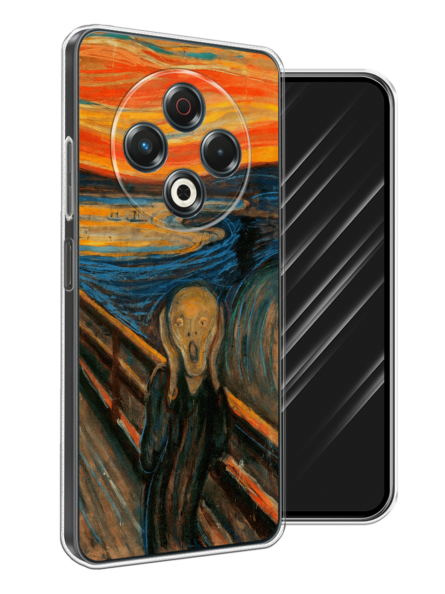 

Чехол Awog на Tecno Spark 30 "Крик", Оранжевый;синий;серый, 309150-1