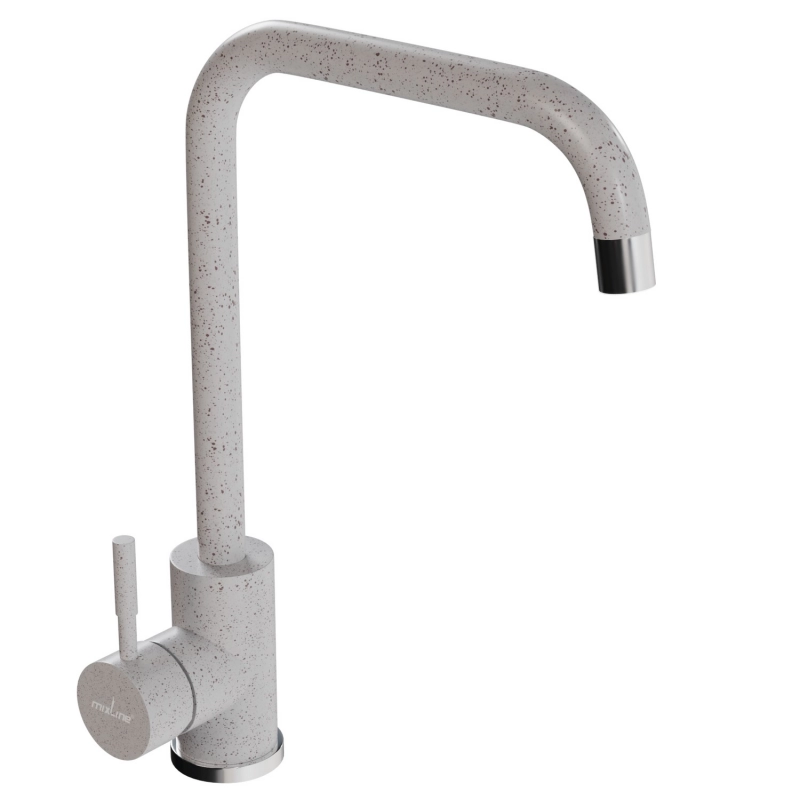 

Смеситель для кухни 35к MIXLINE ML-GS12 328 бежевый высок. излив