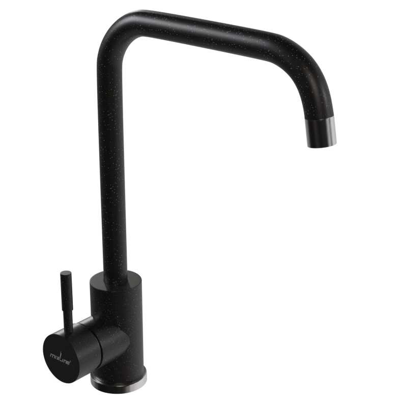 

Смеситель для кухни 35к MIXLINE ML-GS12 308 черный высок. излив