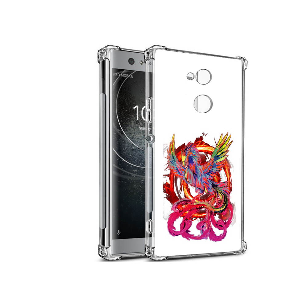 

Чехол MyPads Tocco для Sony Xperia XA2 красочный феникс (PT99627.238.414), Прозрачный, Tocco