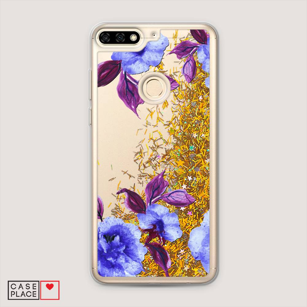 

Чехол Awog на Huawei Y6 Prime 2018 "Цветочная фантазия 5", Фиолетовый, 65790-1