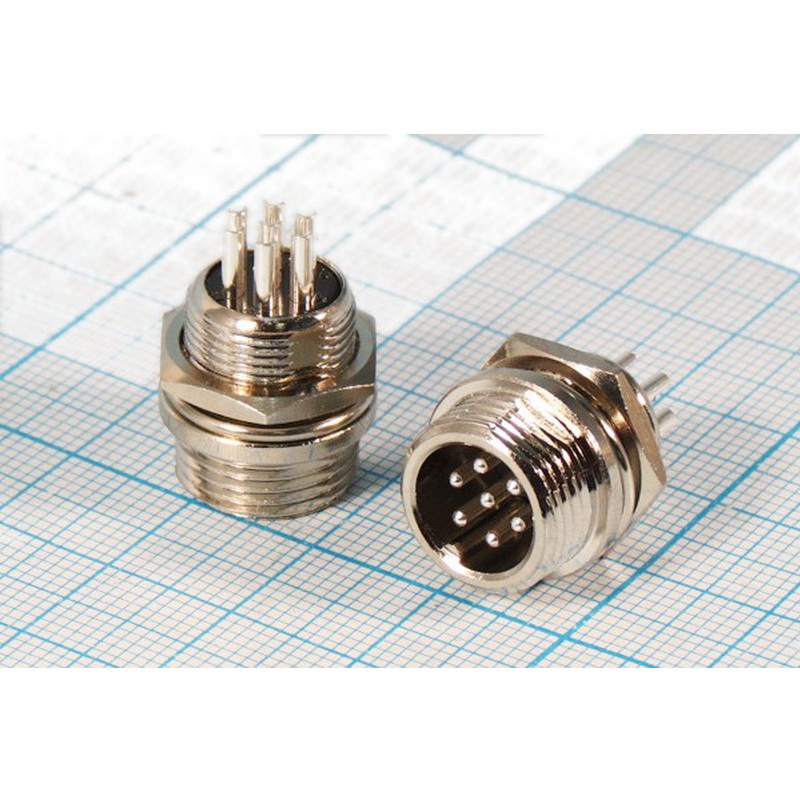 

Разъем MIC12 7P Pro Legend PL2225, Стальной, PL2225
