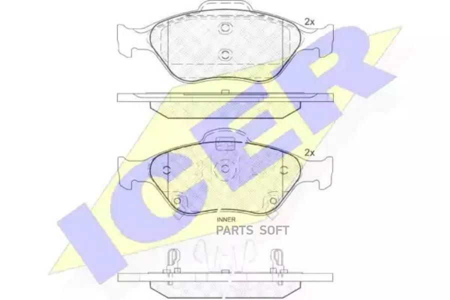 

Колодки Передние Toyota Yaris Icer 181877 Icer арт. 181877