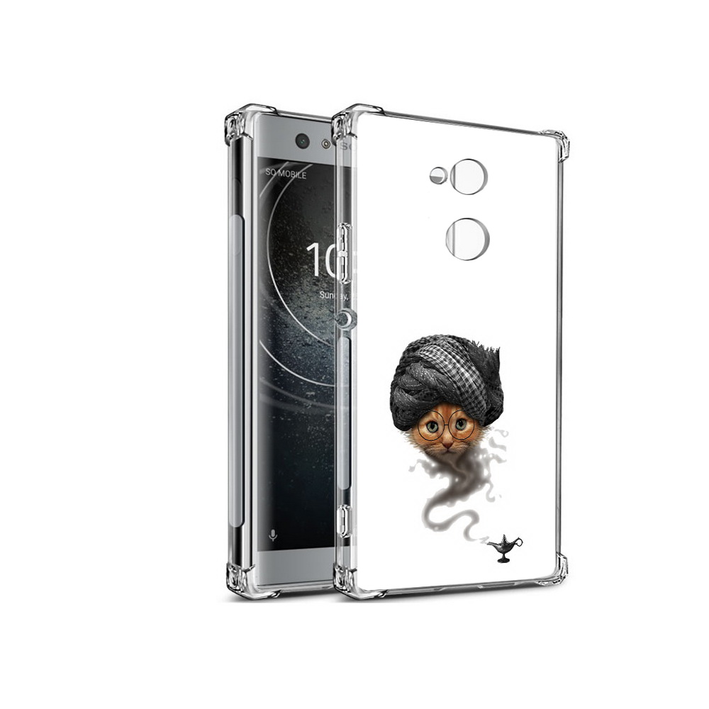 

Чехол MyPads Tocco для Sony Xperia XA2 кот джин (PT99627.238.398), Прозрачный, Tocco