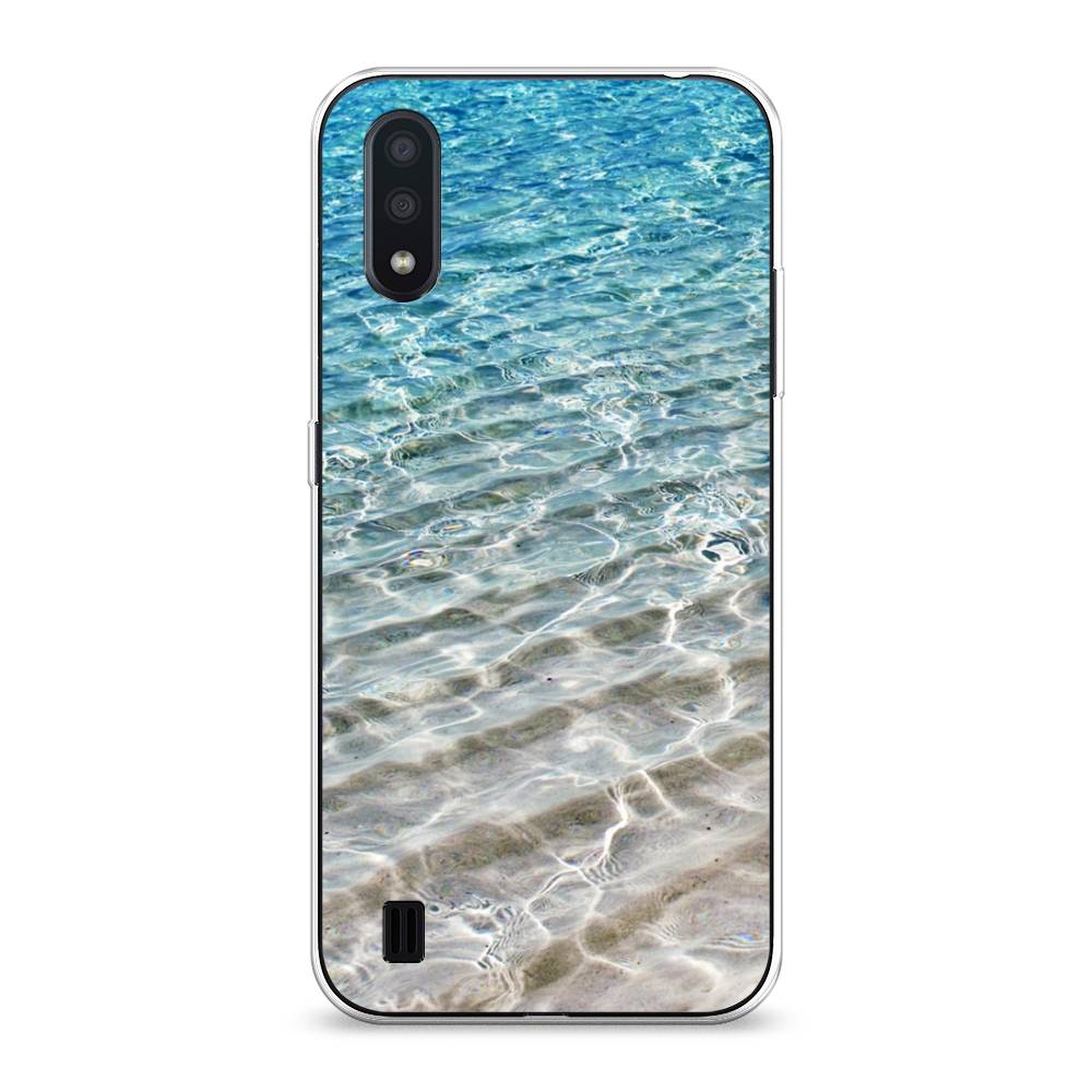 

Чехол Awog на Samsung Galaxy A01 "Волны 10", Разноцветный, 29550-4