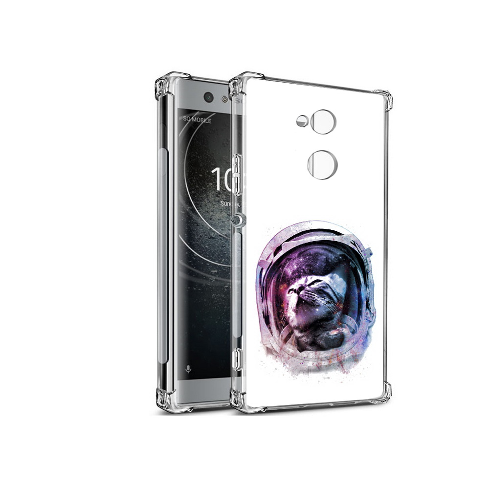 

Чехол MyPads Tocco для Sony Xperia XA2 кот в шлеме (PT99627.238.396), Прозрачный, Tocco