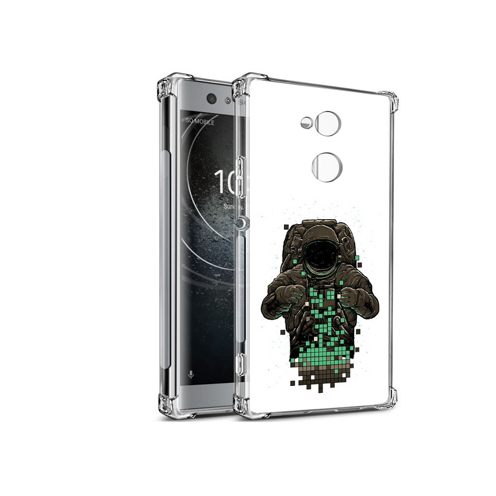 

Чехол MyPads Tocco для Sony Xperia XA2 космонавт с пикселями (PT99627.238.394), Прозрачный, Tocco