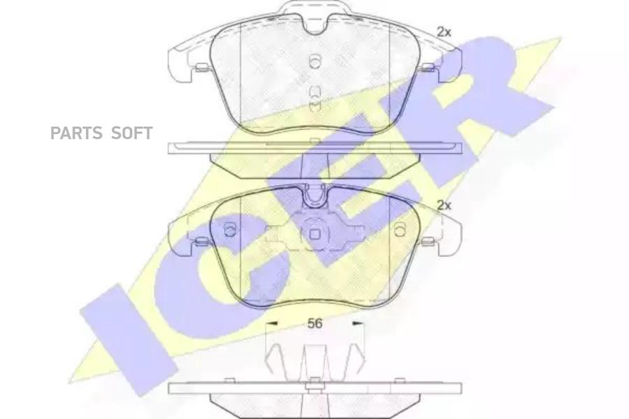 

Тормозные колодки ICER передние для Ford/Volvo/Land Rover 181885