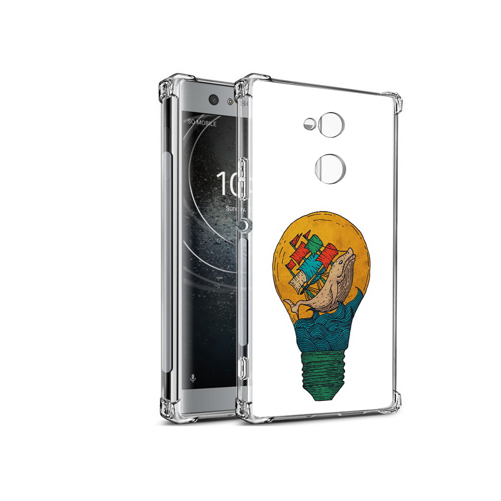 Чехол MyPads Tocco для Sony Xperia XA2 кит в лампочке с парусами (PT99627.238.387)