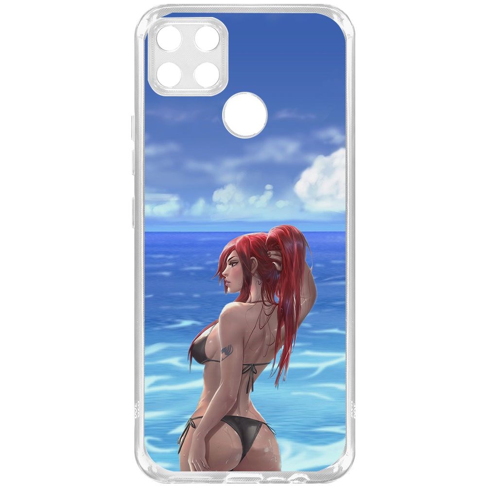

Чехол-накладка Krutoff Clear Case Купальник женский для Realme C25s, Прозрачный