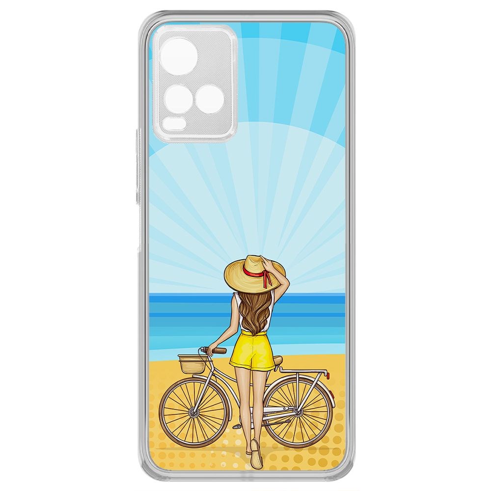 

Чехол-накладка Krutoff Clear Case Шорты женские для Vivo Y33s, Прозрачный