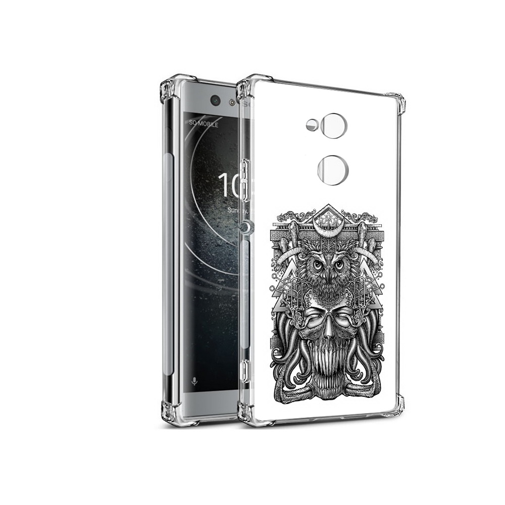 

Чехол MyPads Tocco для Sony Xperia XA2 зубастая сова (PT99627.238.369), Прозрачный, Tocco