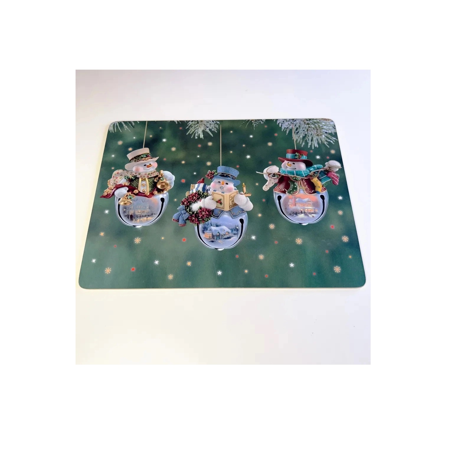 Подставки под горячее GenLex Новогодние игрушки 39,6 х 29,6 см 4 шт