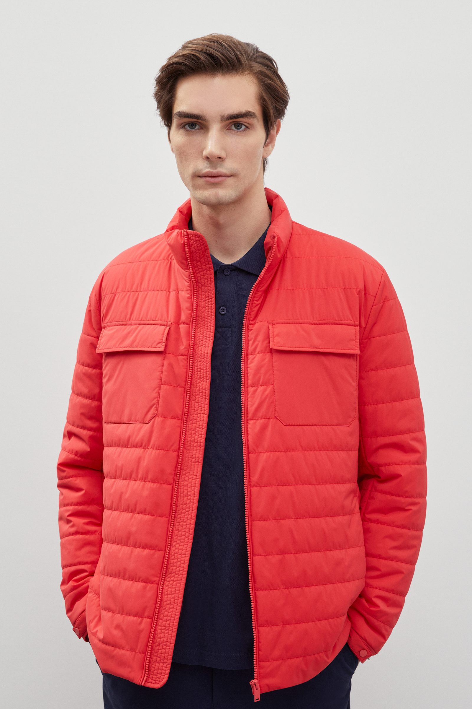 

Куртка мужская Finn Flare FBD21013 красная 2XL, Красный, FBD21013