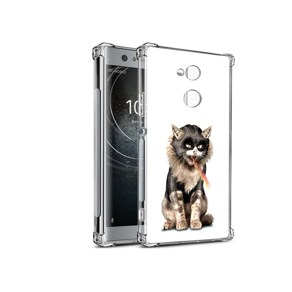 

Чехол MyPads Tocco для Sony Xperia XA2 дьяволский кот (PT99627.238.341), Прозрачный, Tocco